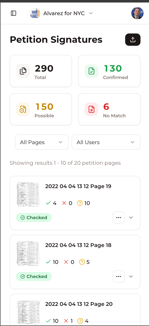 AI Transcription & Matching